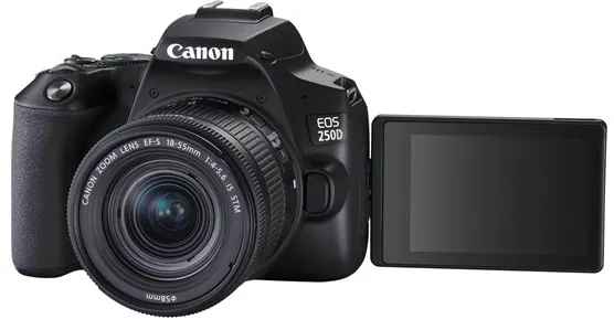 Canon EOS 250D 18-55mm III + 75-300mm III - Black
