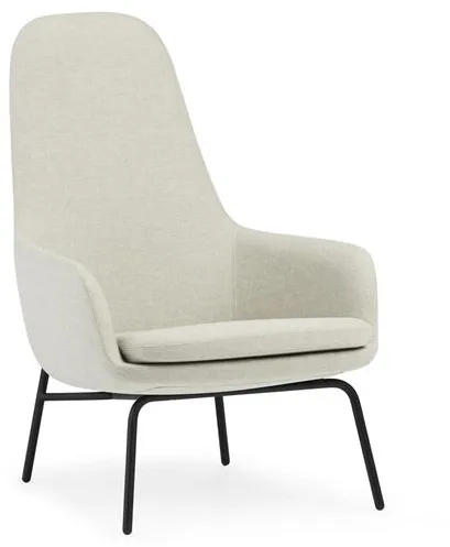 Normann Copenhagen Era Lænestol Høj Sort Stål/Main Line Flax MLF20